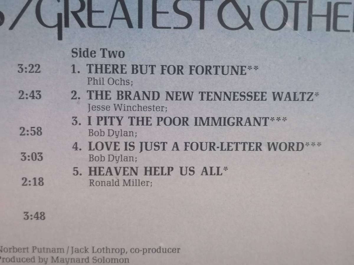 Joan Baez, Hits/Greatest & others, vinyl very good.