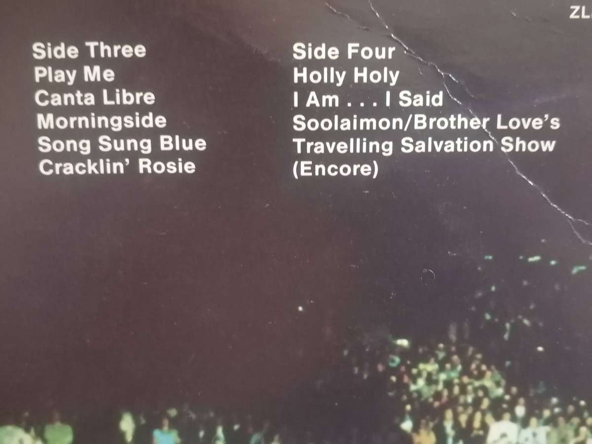 Neil Diamond, Hot August Night, double album, vinyl's very good.