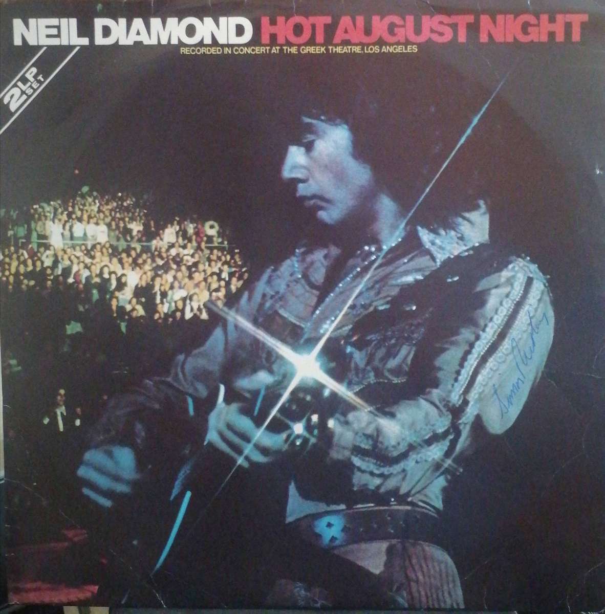 Neil Diamond, Hot August Night, double album, vinyl's very good- .