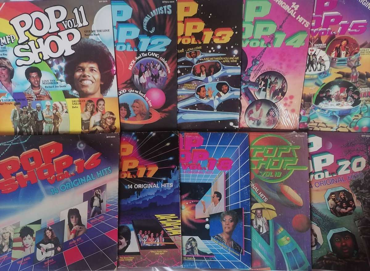 Pop Shop collection Vol.11 to Vol.20, vinyl's excellent to very good.