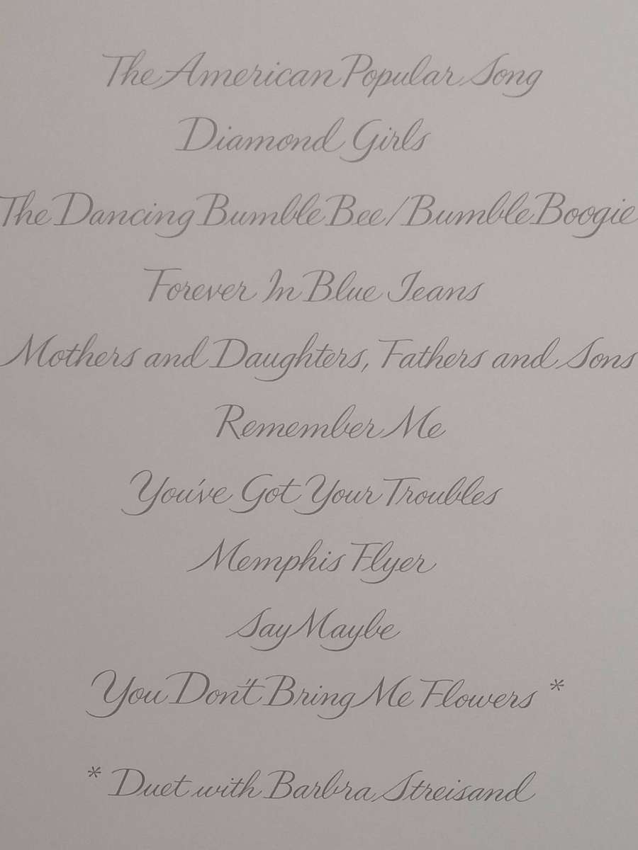 Neil Diamond, You don't bring me flowers, vinyl very good.