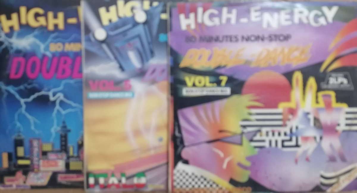 3x High Energy albums, vinyl's excellent to very good.