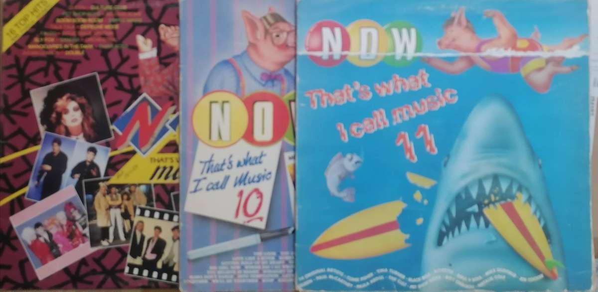 3x Now albums, vinyl's excellent to very good.