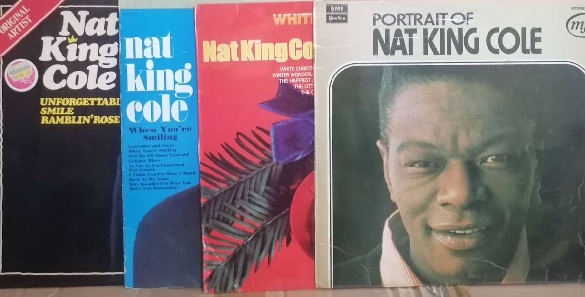 4x Nat King Cole albums, vinyl's excellent to very good.
