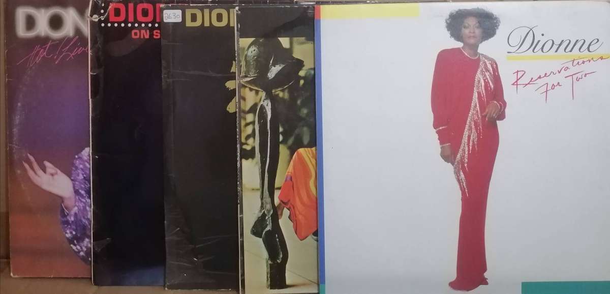 5x Dionne Warwick albums, vinyl's excellent to very good.