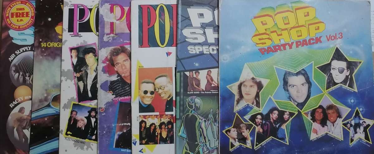 7x Pop Shop albums, vinyl's excellent to very good.