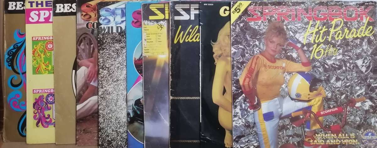 10x Springbok special edition albums, vinyl's mostly excellent to very good.