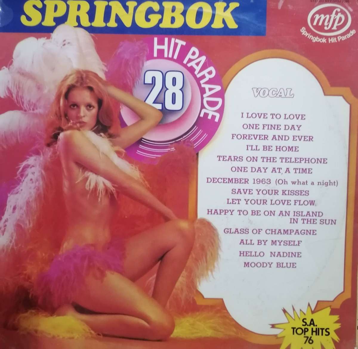 9x Springbok albums, between Vol.20 to 29 (25 not included), vinyl's mostly excellent to very good.