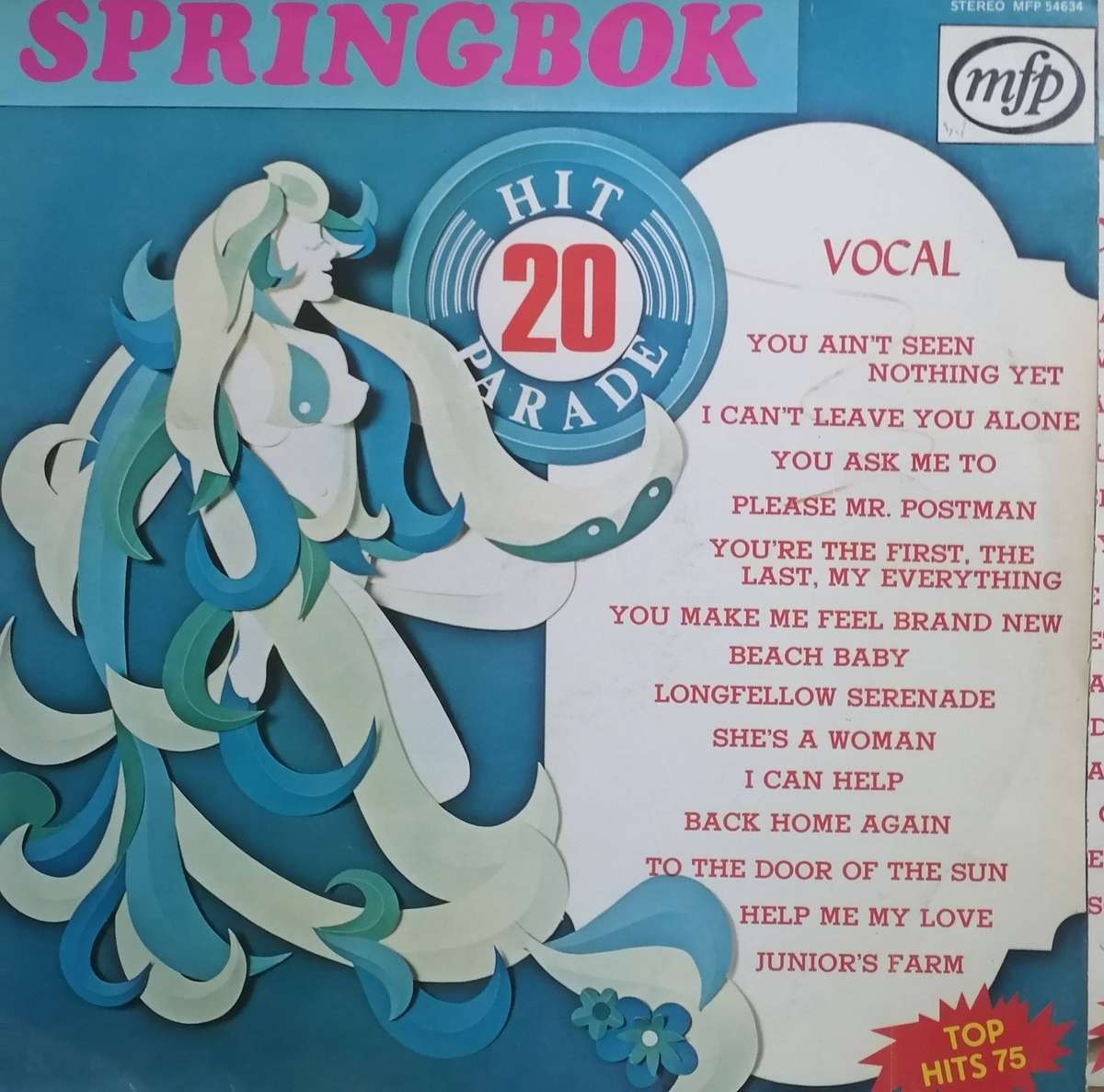 9x Springbok albums, between Vol.20 to 29 (25 not included), vinyl's mostly excellent to very good.
