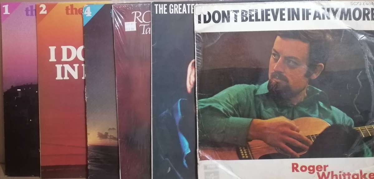 6x Roger Whittaker albums, vinyl's excellent to very good.