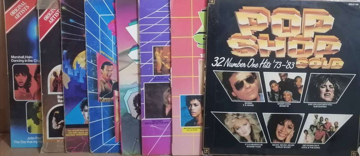 8x Pop Shop albums, vinyl's excellent to good.