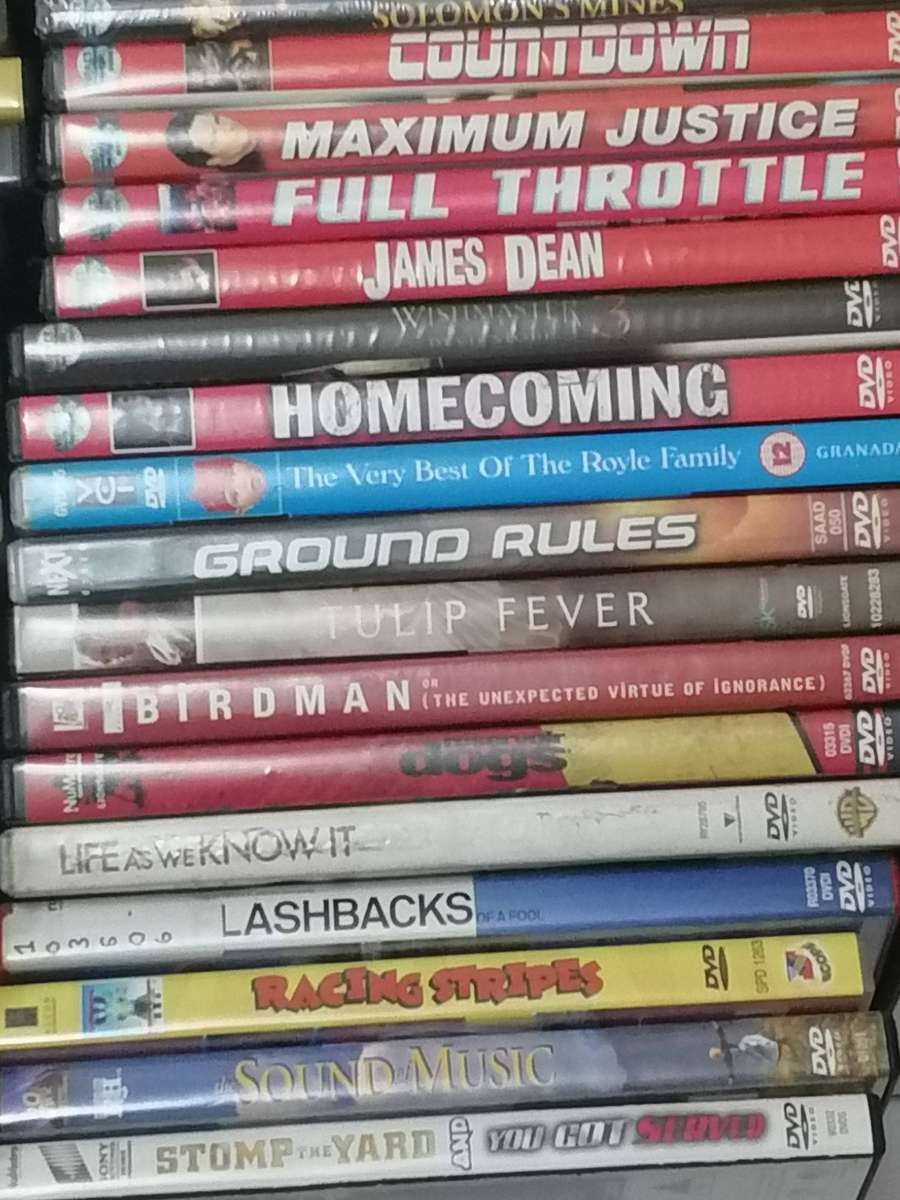 85x original Top DVD movies, very good condition, Bid is for all.