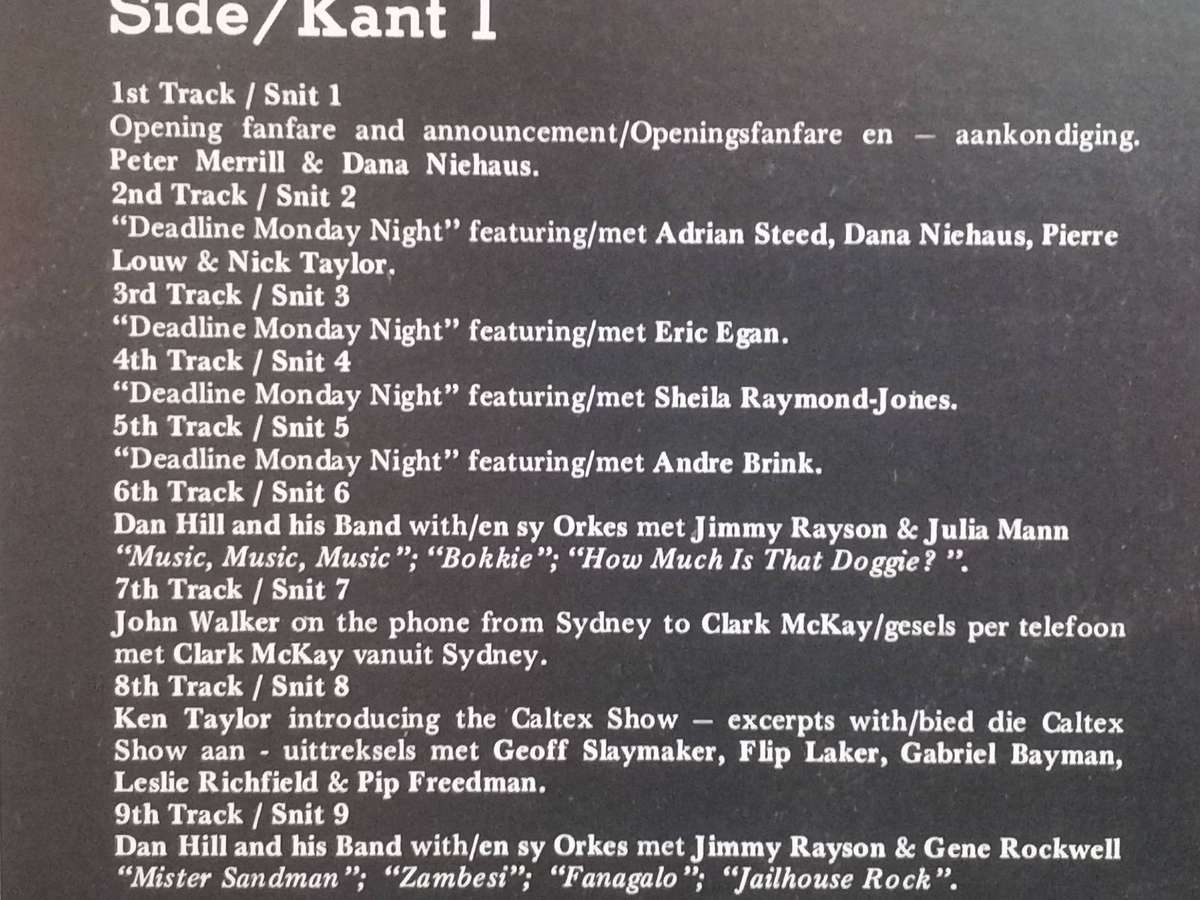 Springbok Radio Silver Jubilee Show, Double album, vinyl excellent.