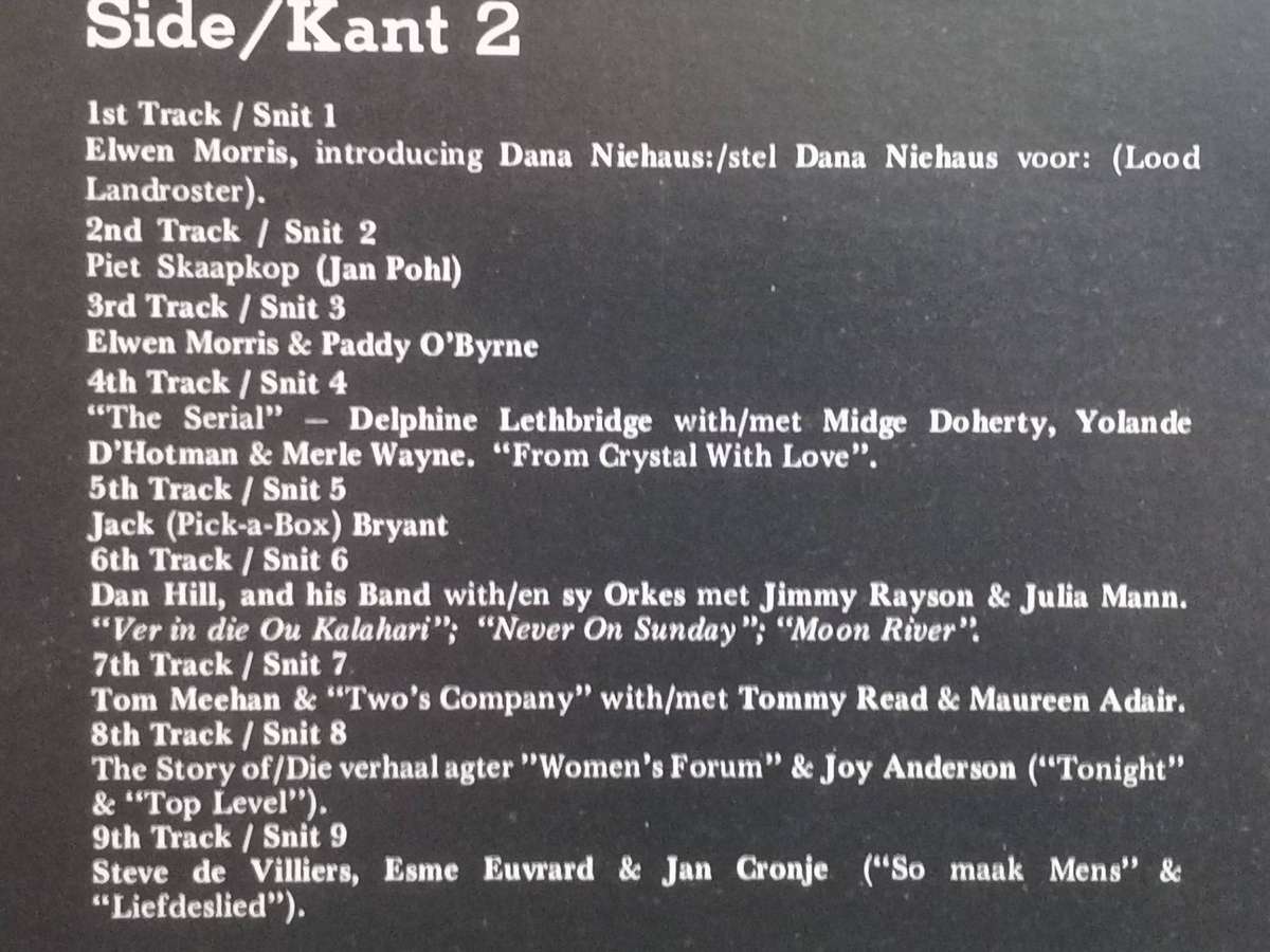 Springbok Radio Silver Jubilee Show, Double album, vinyl excellent.