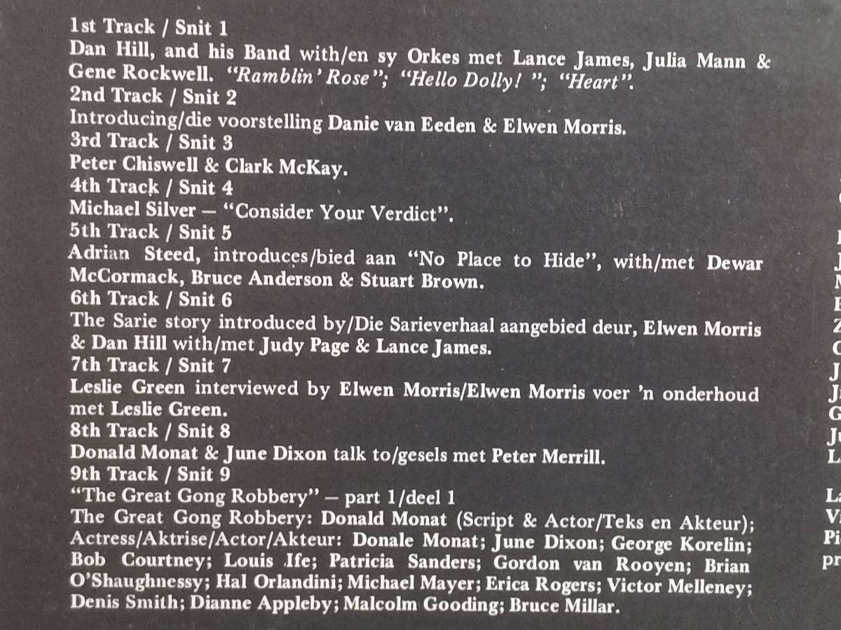 Springbok Radio Silver Jubilee Show, Double album, vinyl excellent.