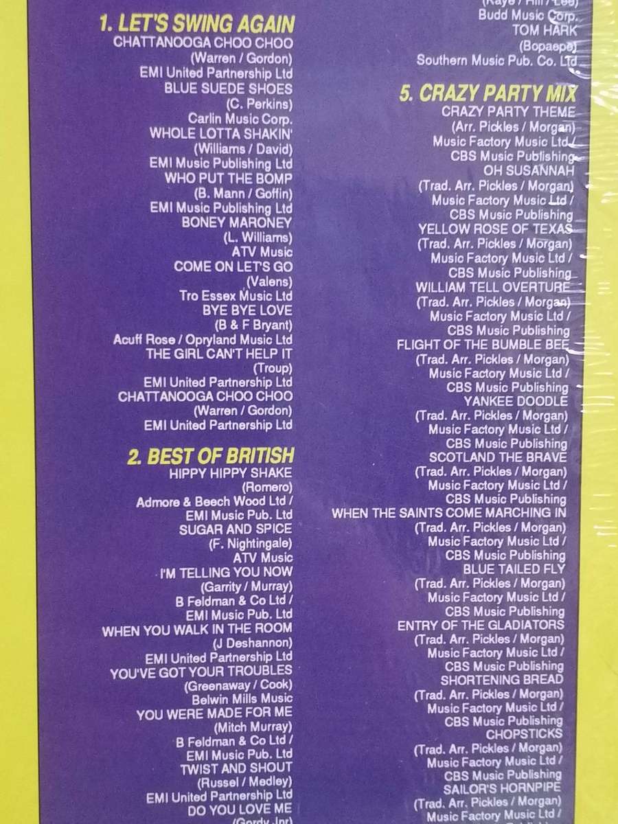 The Jive Bunny & the Mastermixers, It's Party Time, vinyl excellent.