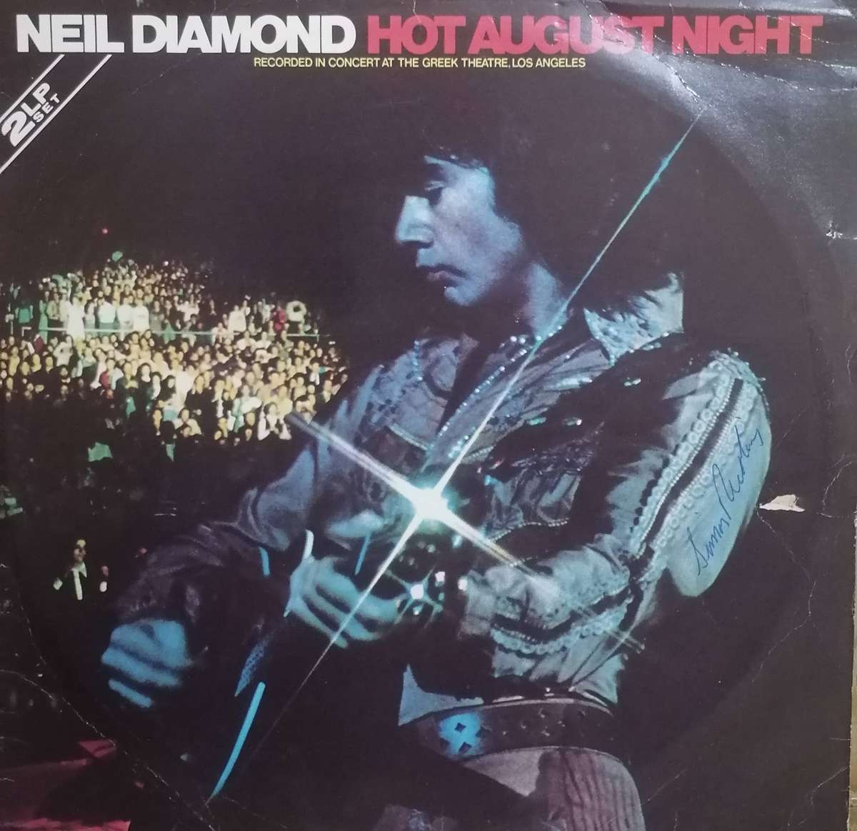 Neil Diamond, Hot August Night, double album, vinyl's very good.
