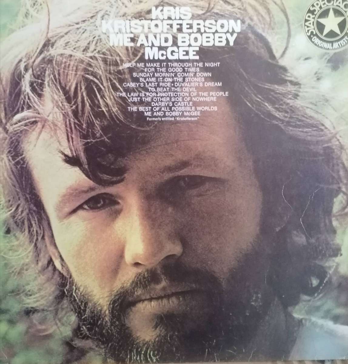 Kris Kristofferson, Me And Bobby McGee, vinyl very good.