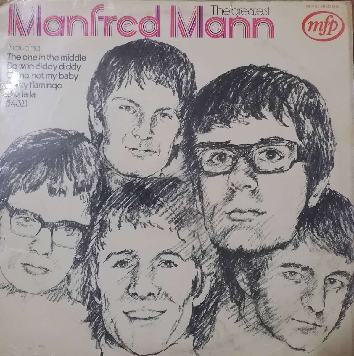 Manfred Mann The Greatest Hits, vinyl good+.