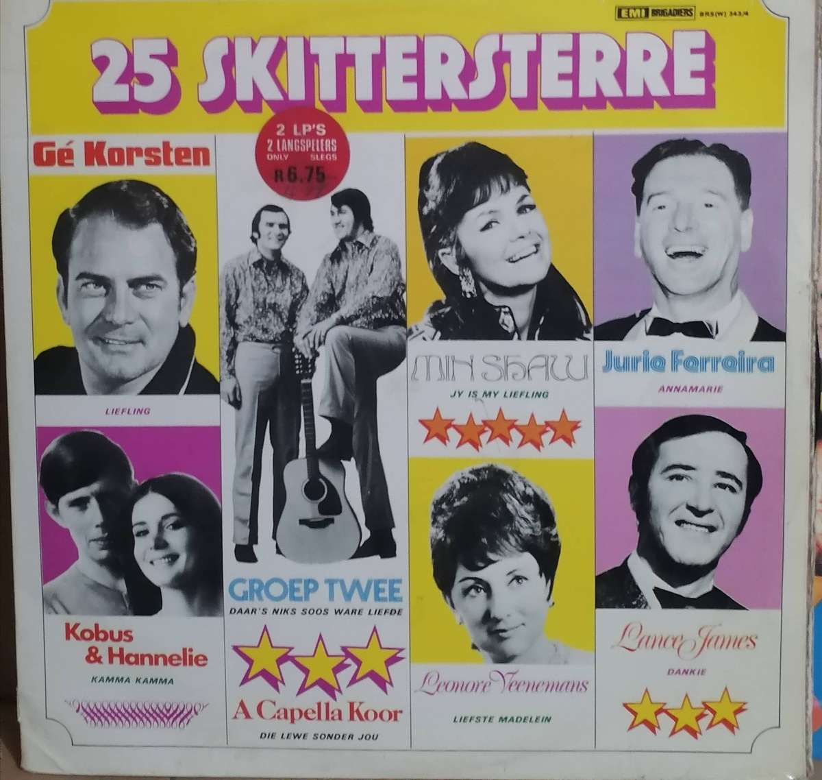 6x Skittersterre albums, vinyl's mostly very good.