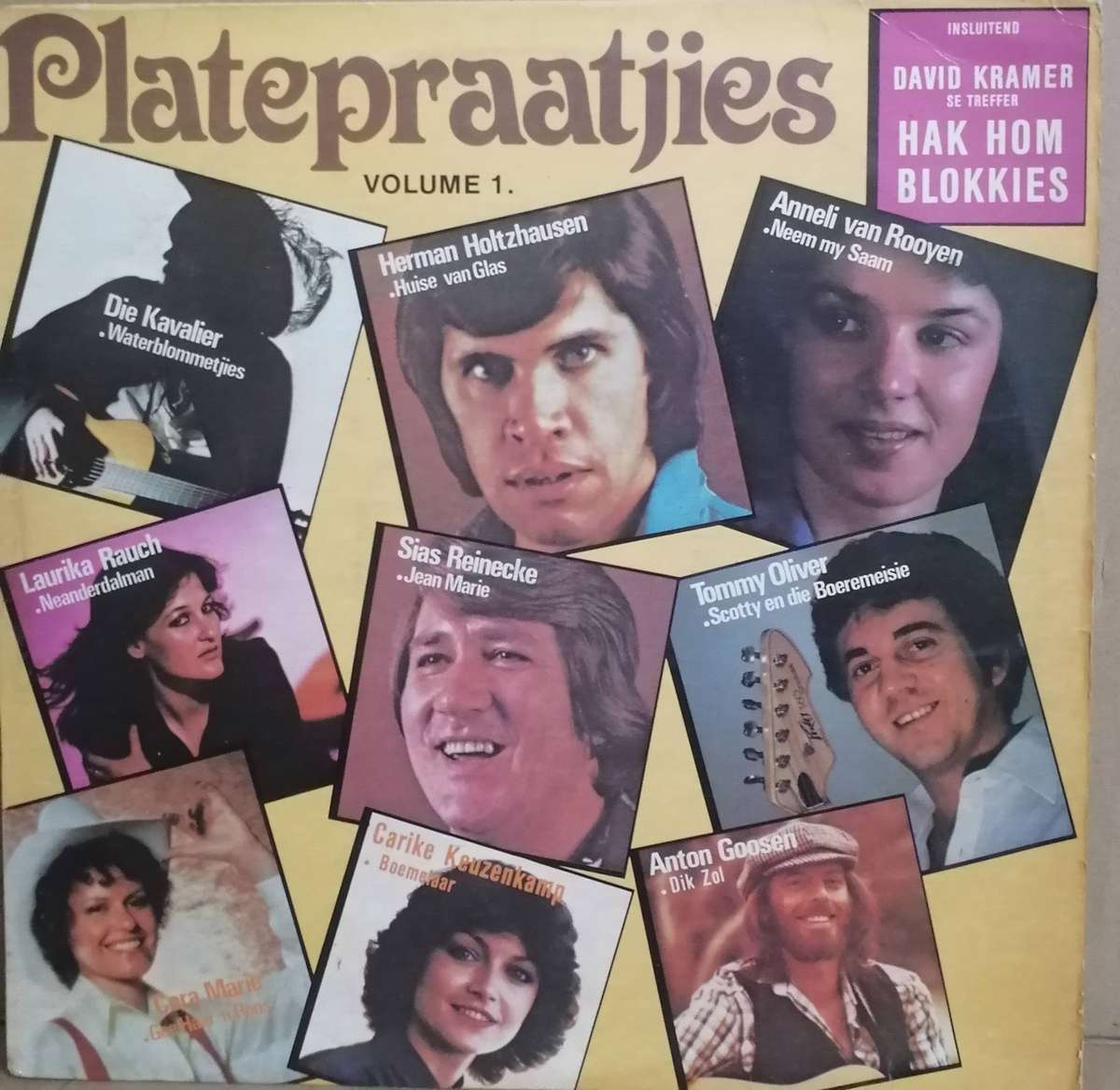 2x Platepraatjies albums, Vol.1 & 2, vinyl's very good+ & very good.