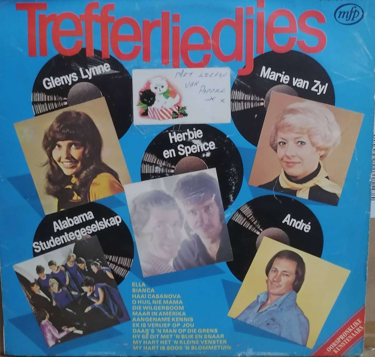 4 x  Afrikaanse Treffer albums, vinyl's excellent to very good.