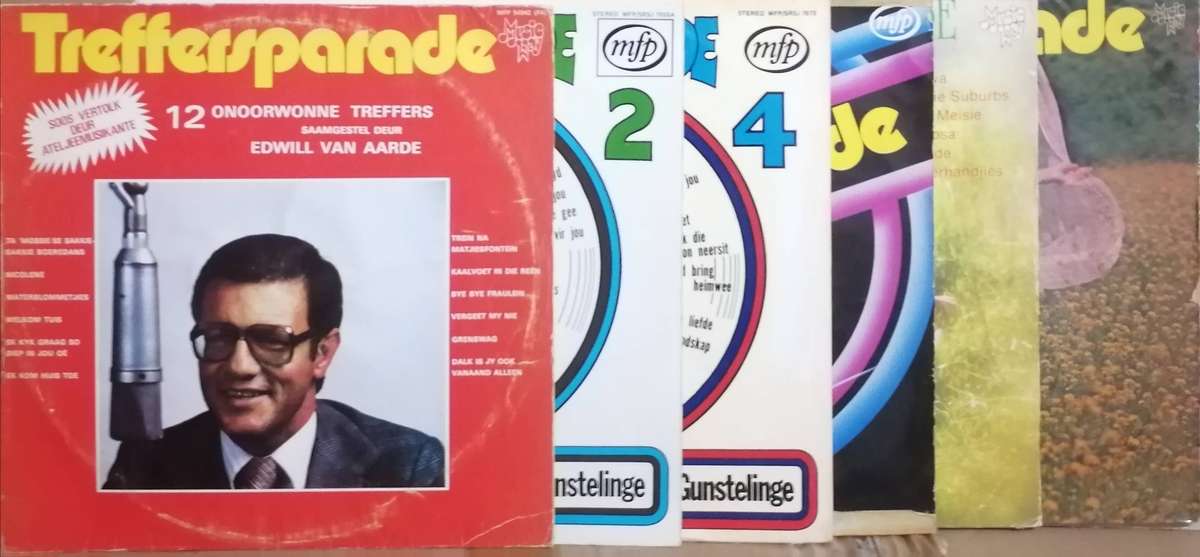 7 x Treffersparade albums, vinyl's excellent to very good.