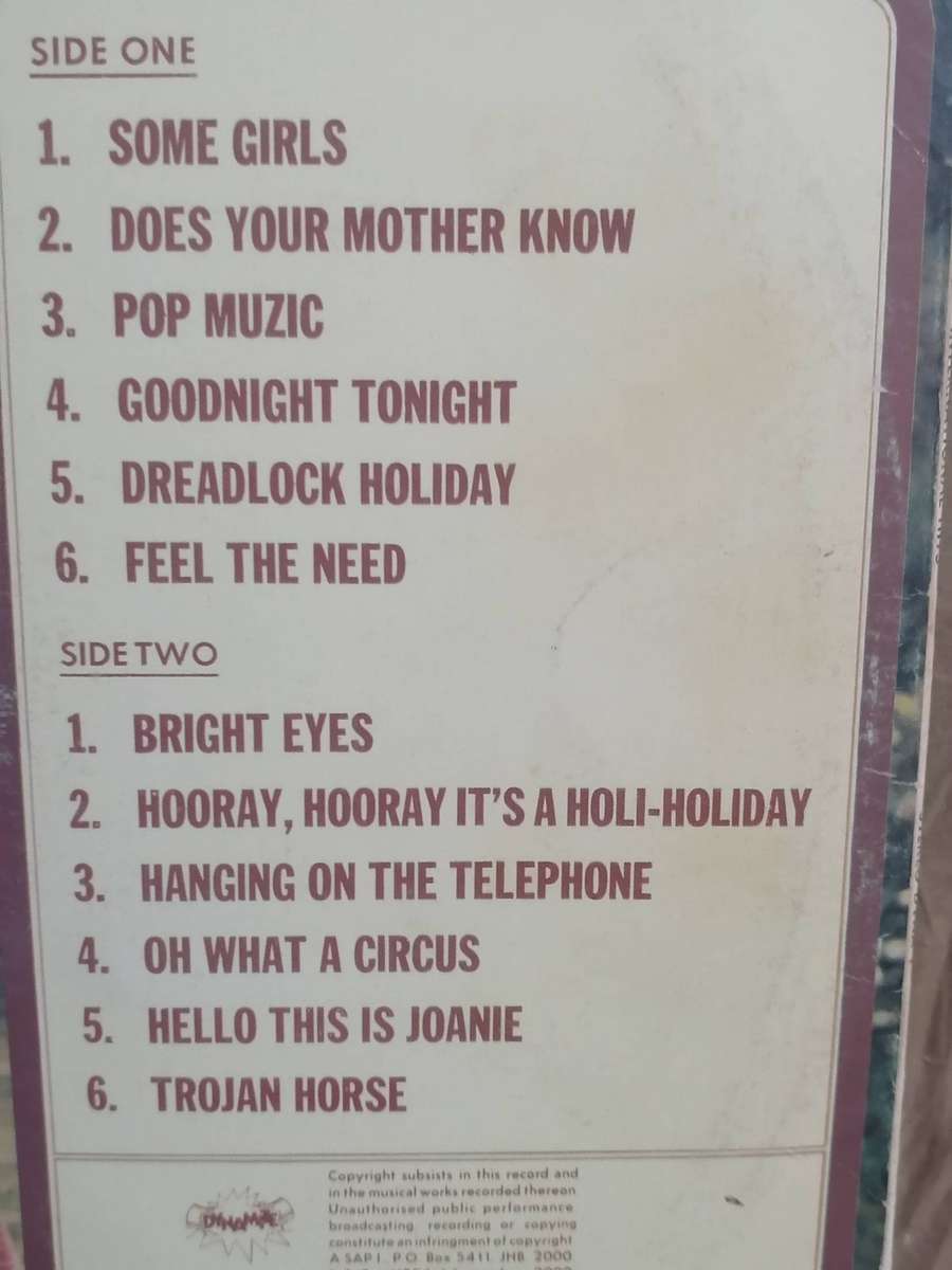 International Hit Parade, vinyl very good.