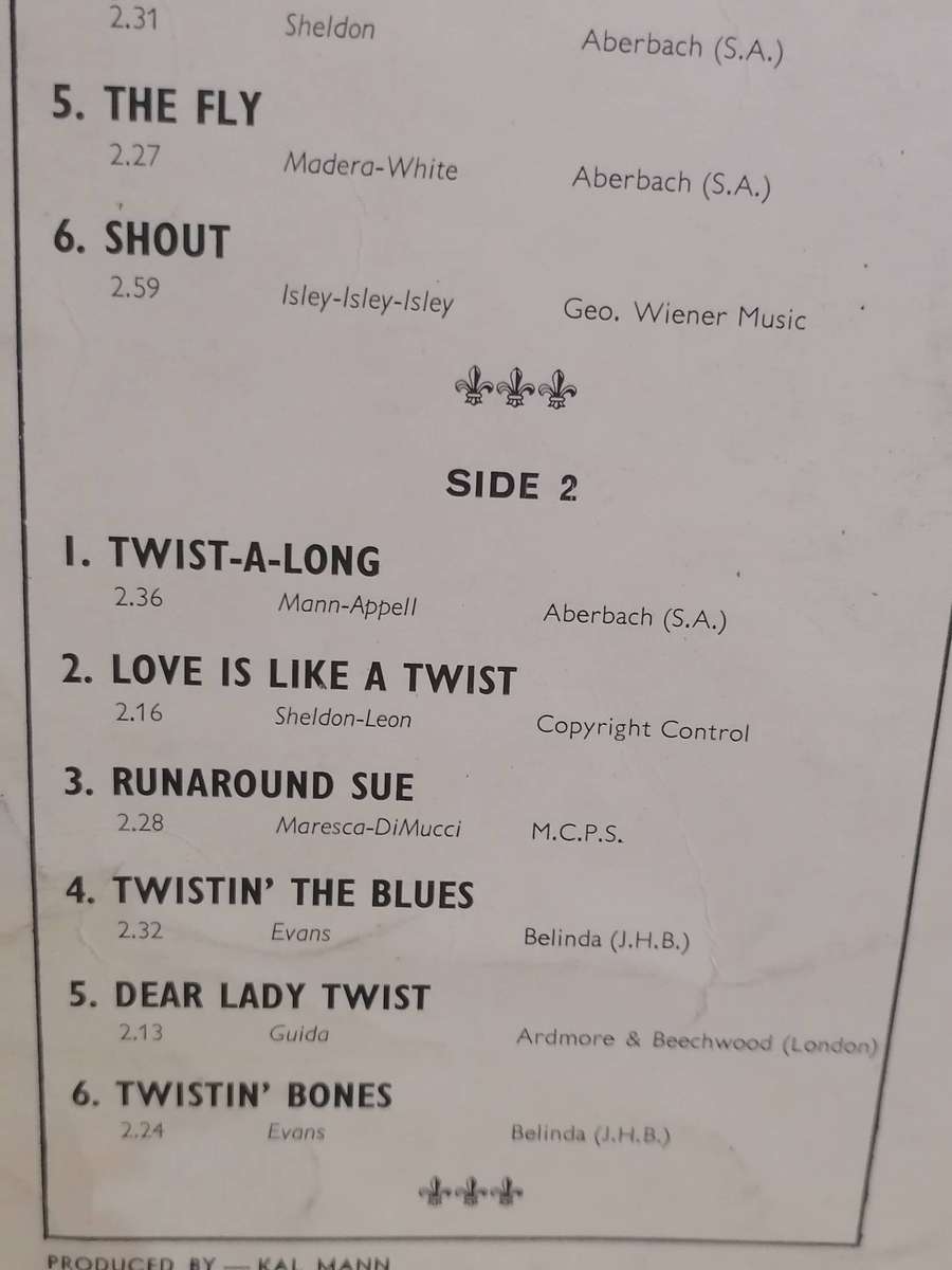 Chubby Checker, For Teen Twisters Only, vinyl very good.