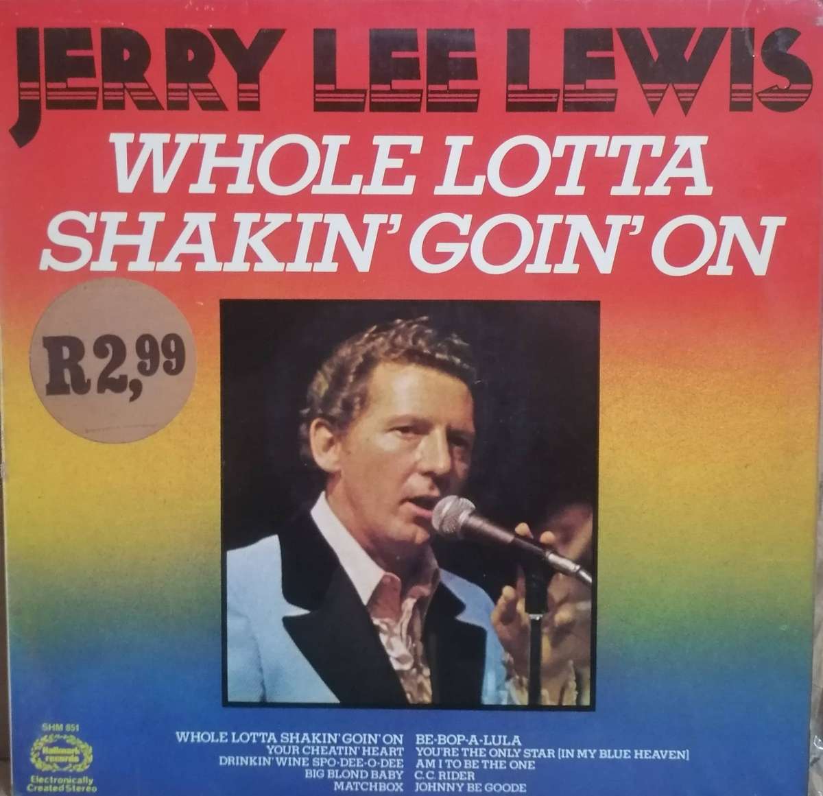 Jerry Lee Lewis, Whole Lotta Shakin' Goin' On, vinyl very good+.