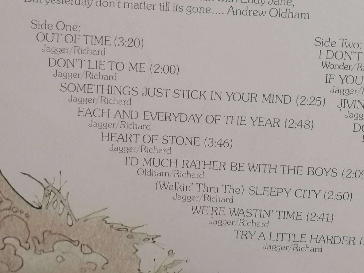 Rolling Stones Metamorphon, vinyl very good.