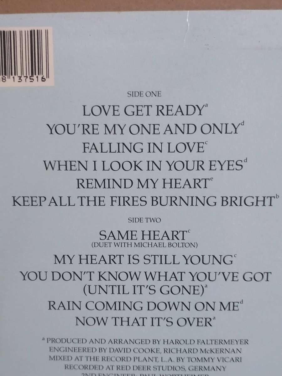 Jennifer Rush, Passion, vinyl excellent.