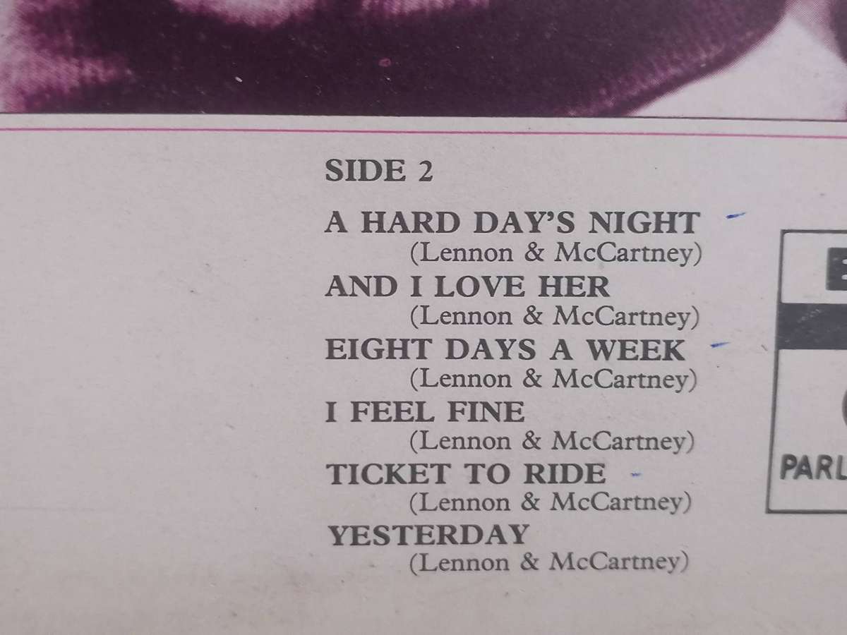 The Beatles 1962-1966, double album, vinyl's very good.