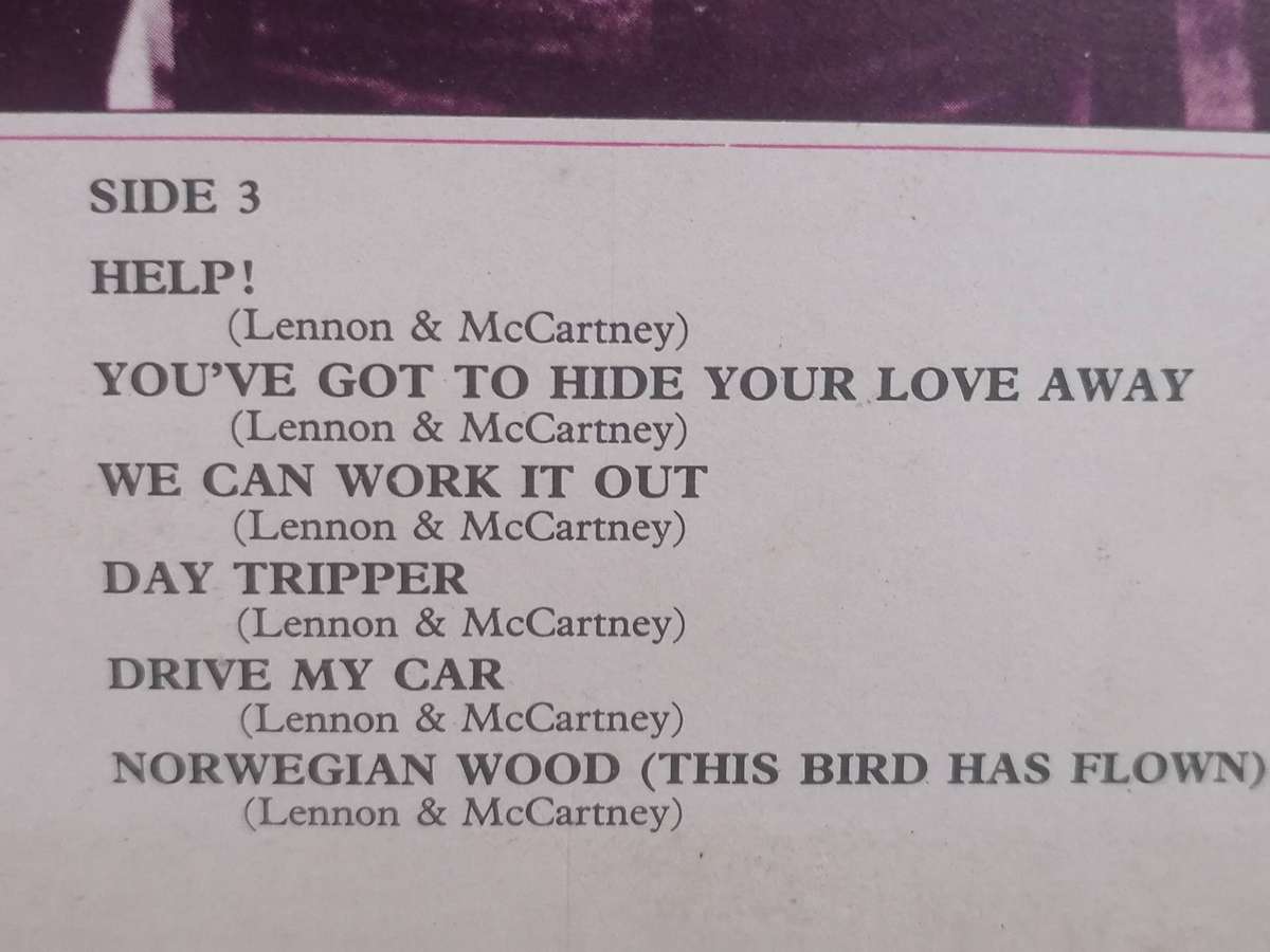 The Beatles 1962-1966, double album, vinyl's very good.