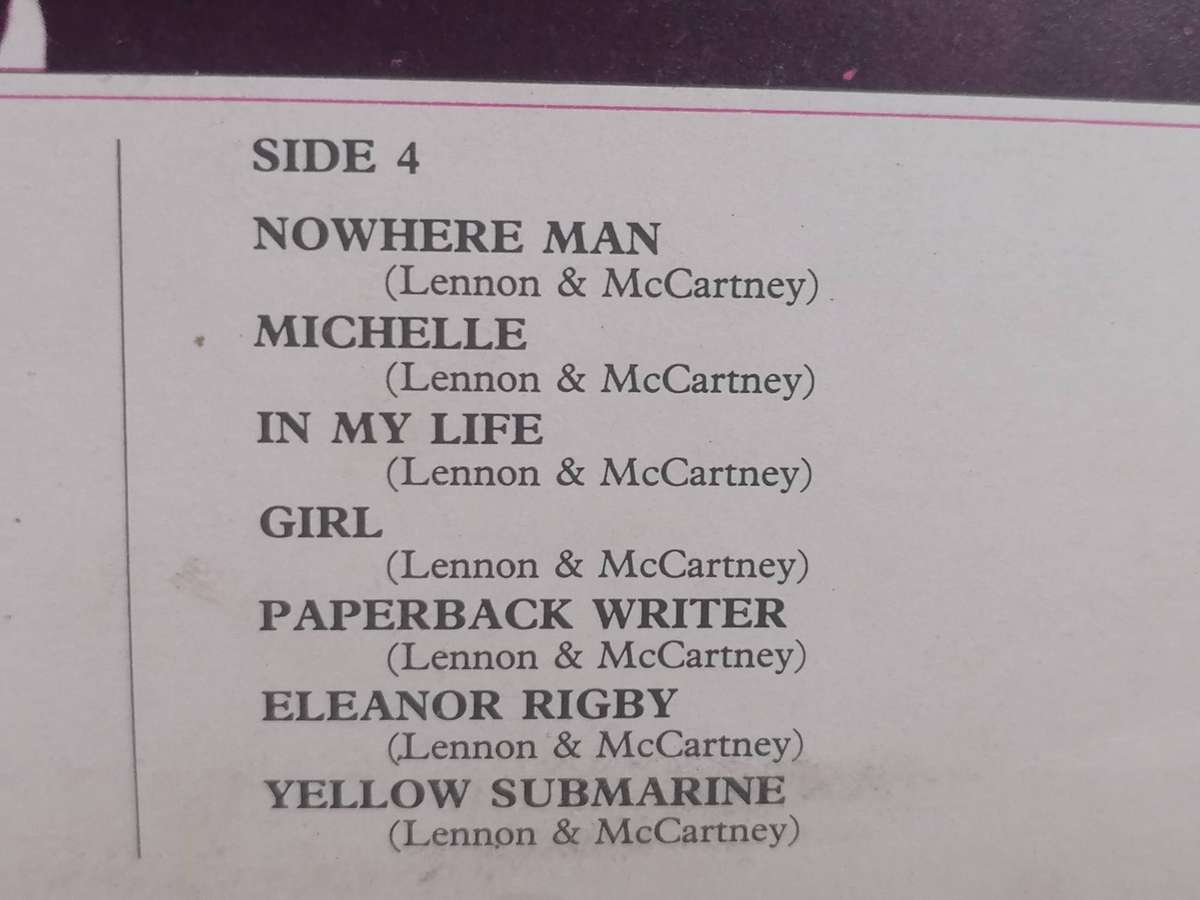 The Beatles 1962-1966, double album, vinyl's very good.