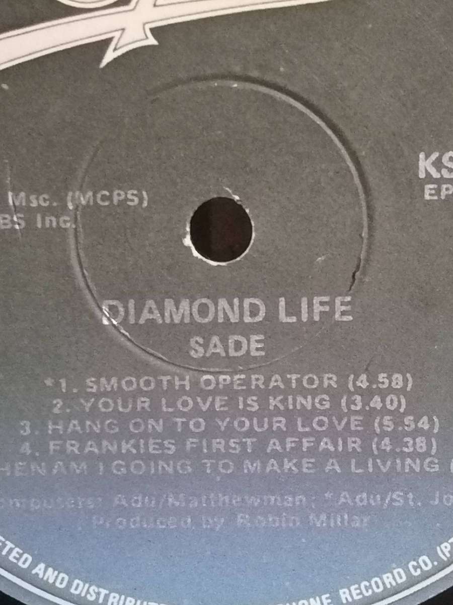 Sade, Diamond Life, vinyl very good.