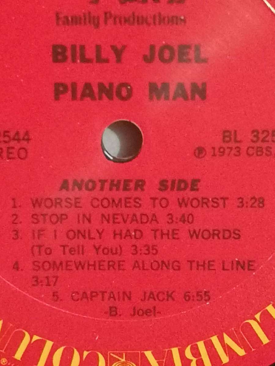 Billy Joel, Piano Man, vinyl excellent.