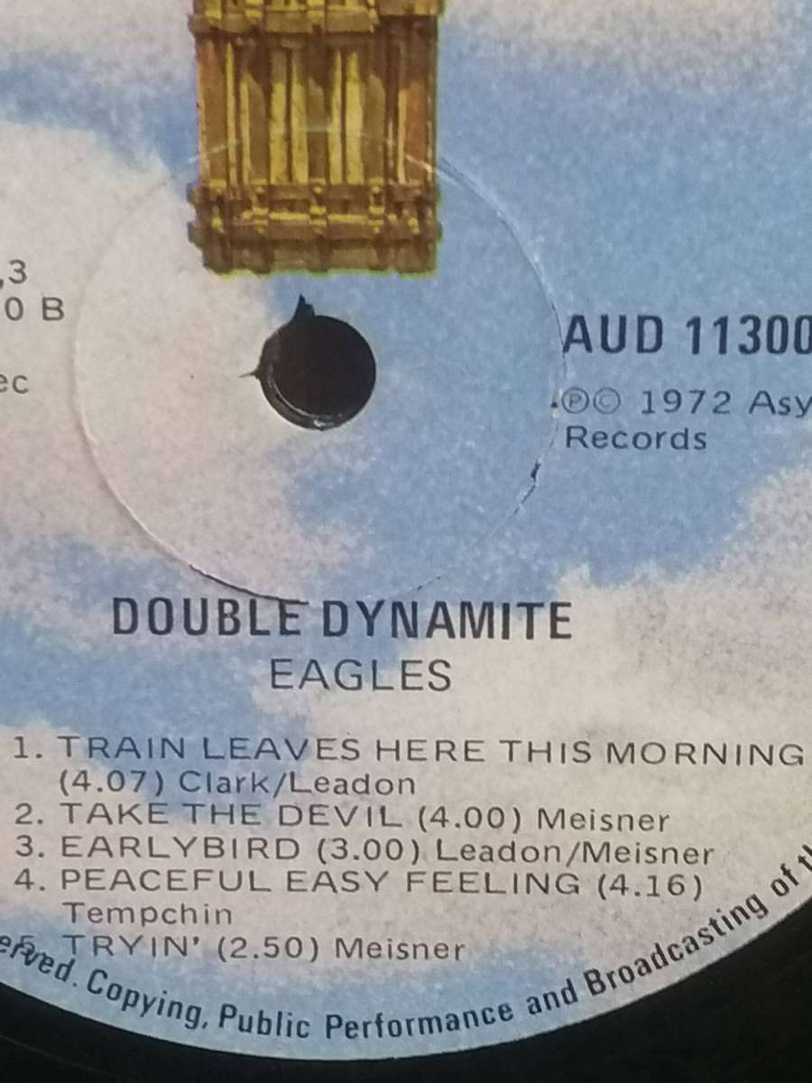 Eagles, Double Dynamite, double album, vinyl's very good.