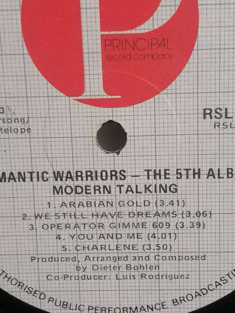 Modern Talking, Romantic Warriors, vinyl very good-.