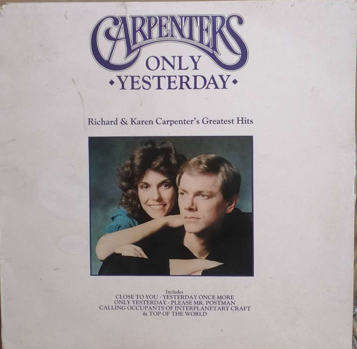 The Carpenters, Only Yesterday, vinyl very good+.