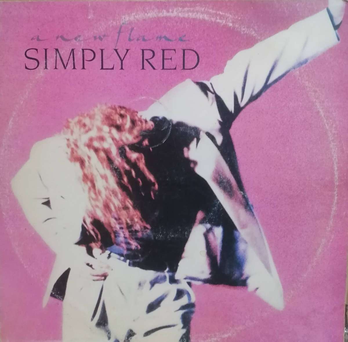 Simply Red, a New Flame, vinyl good.