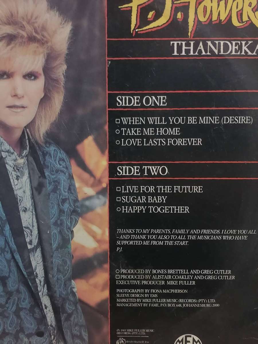 P.J.Powers, Thandeka, vinyl excellent.