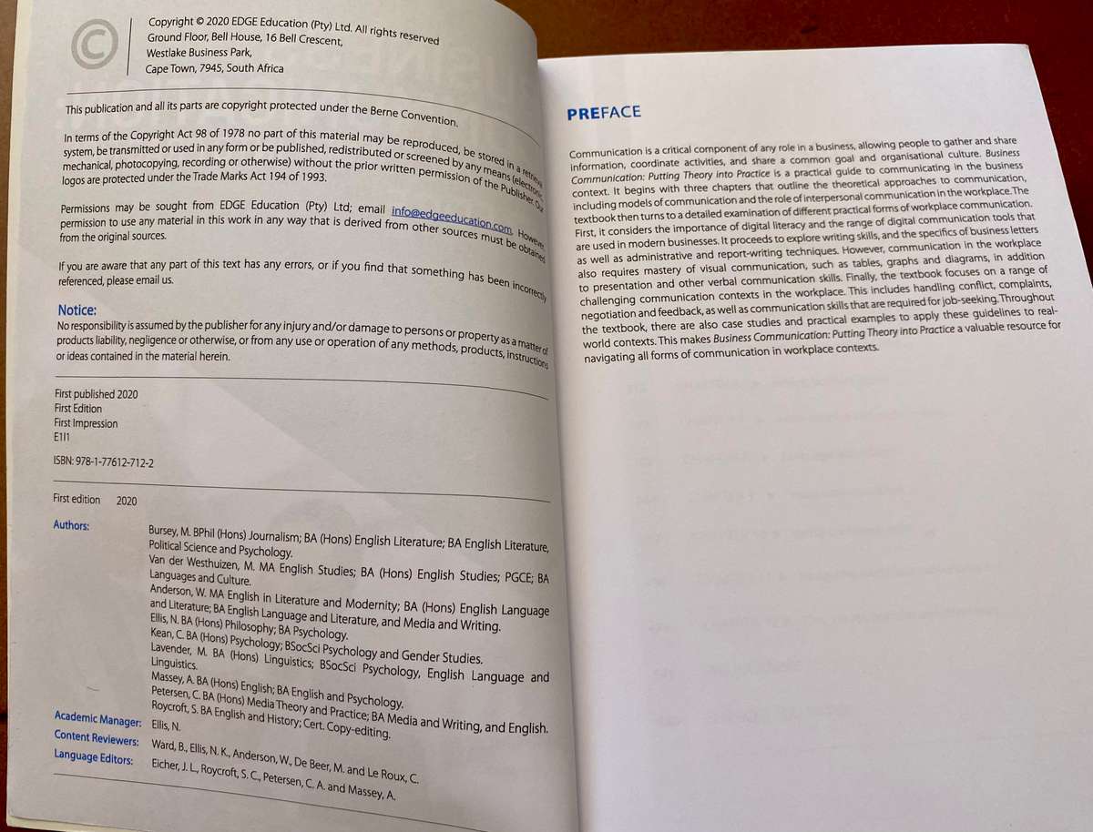 Business Communication: Putting Theory into Practice (Textbook)