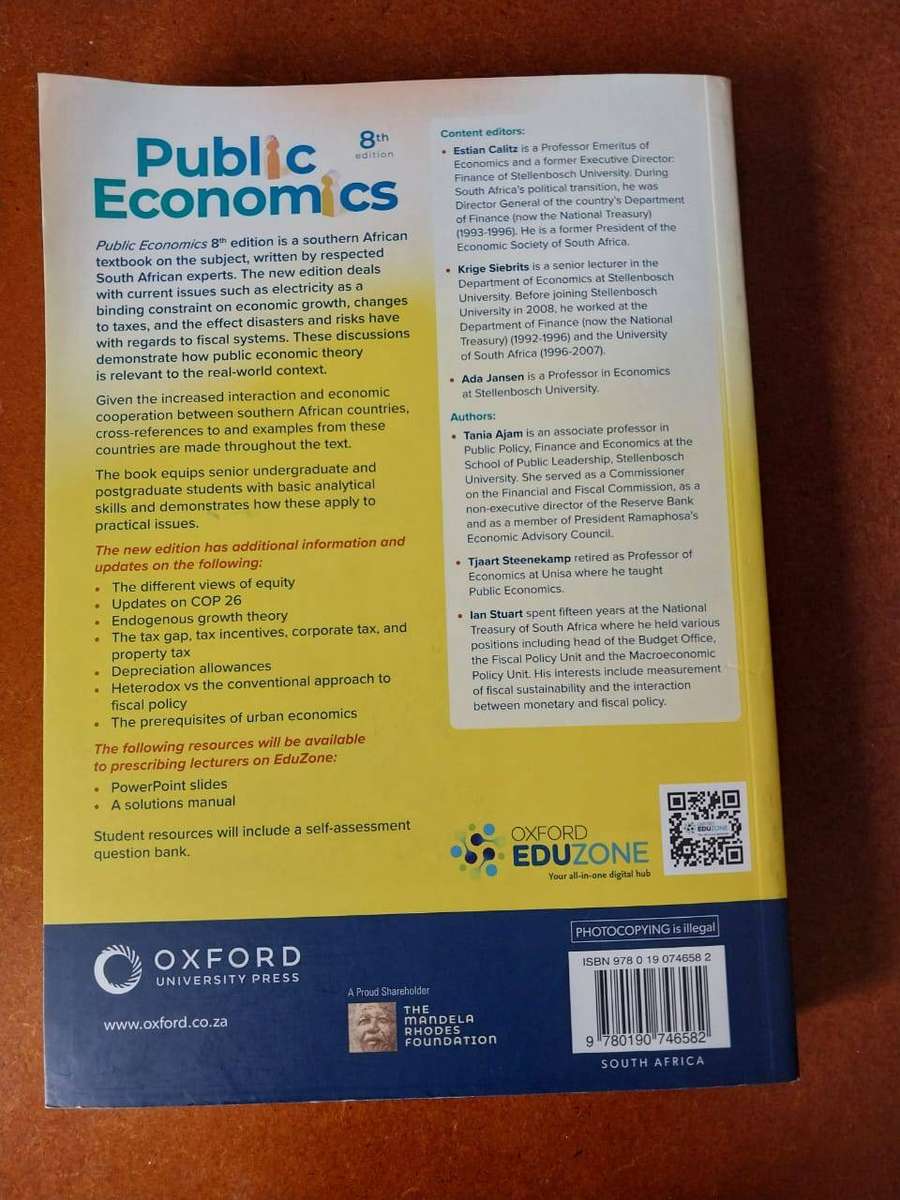 Public Economics (8th Edition) - Oxford
