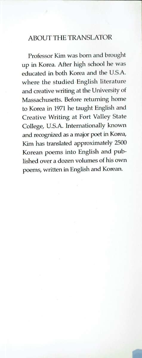 Love Poems from Old Korea in Sijo Form