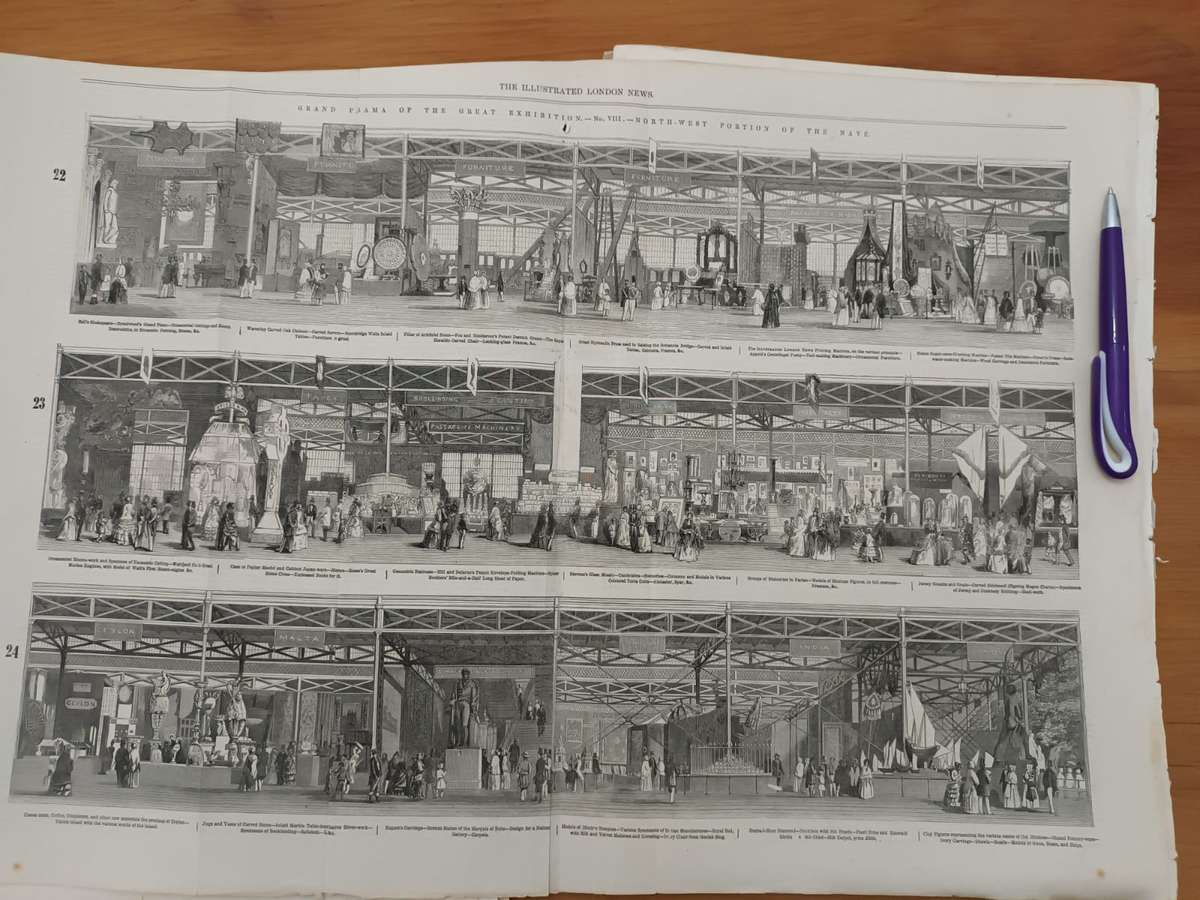 Crystal Palace and the Great Exhibition, 1850s, Illustrated London News engravings
