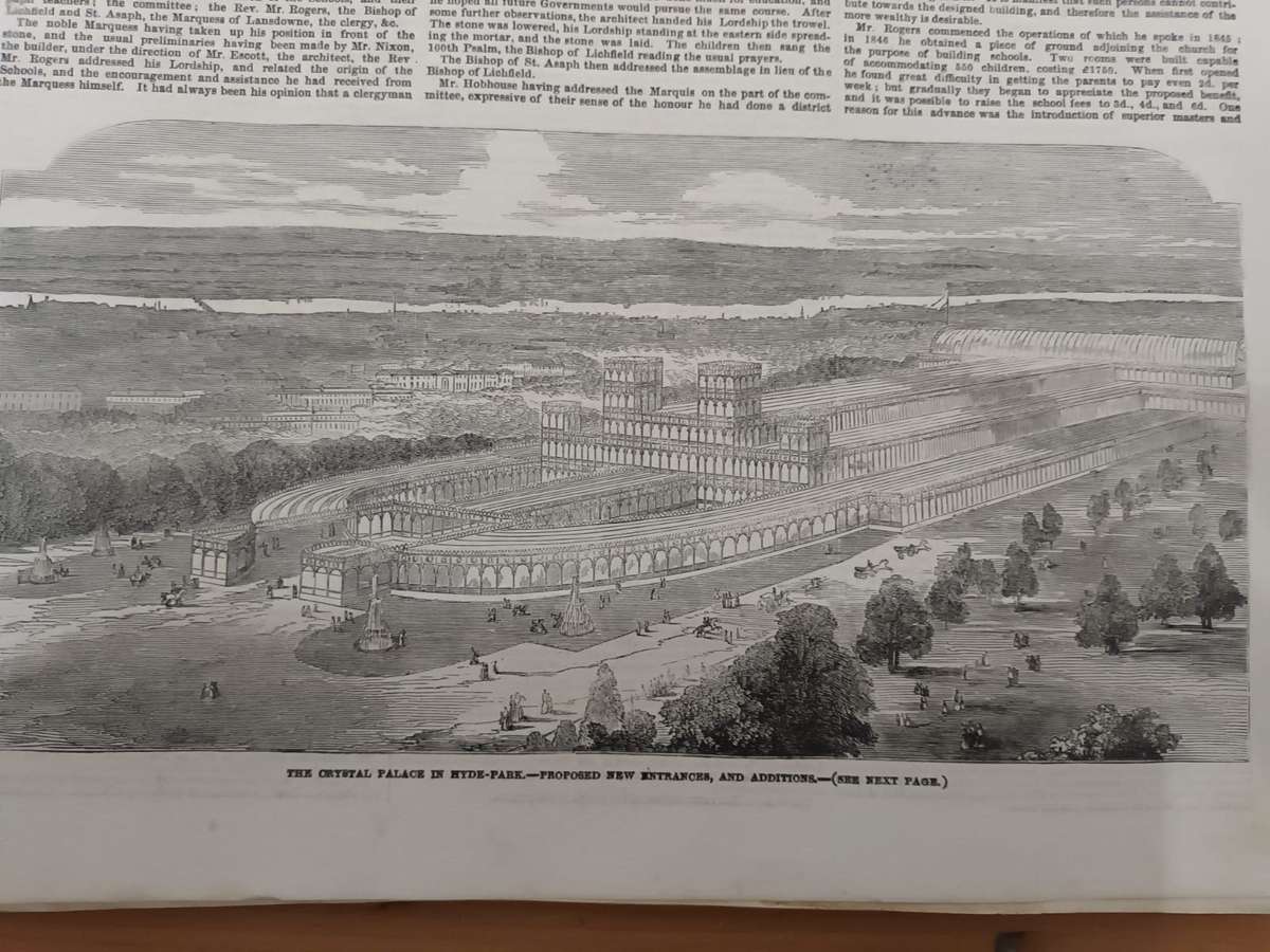 Crystal Palace and the Great Exhibition, 1850s, Illustrated London News engravings