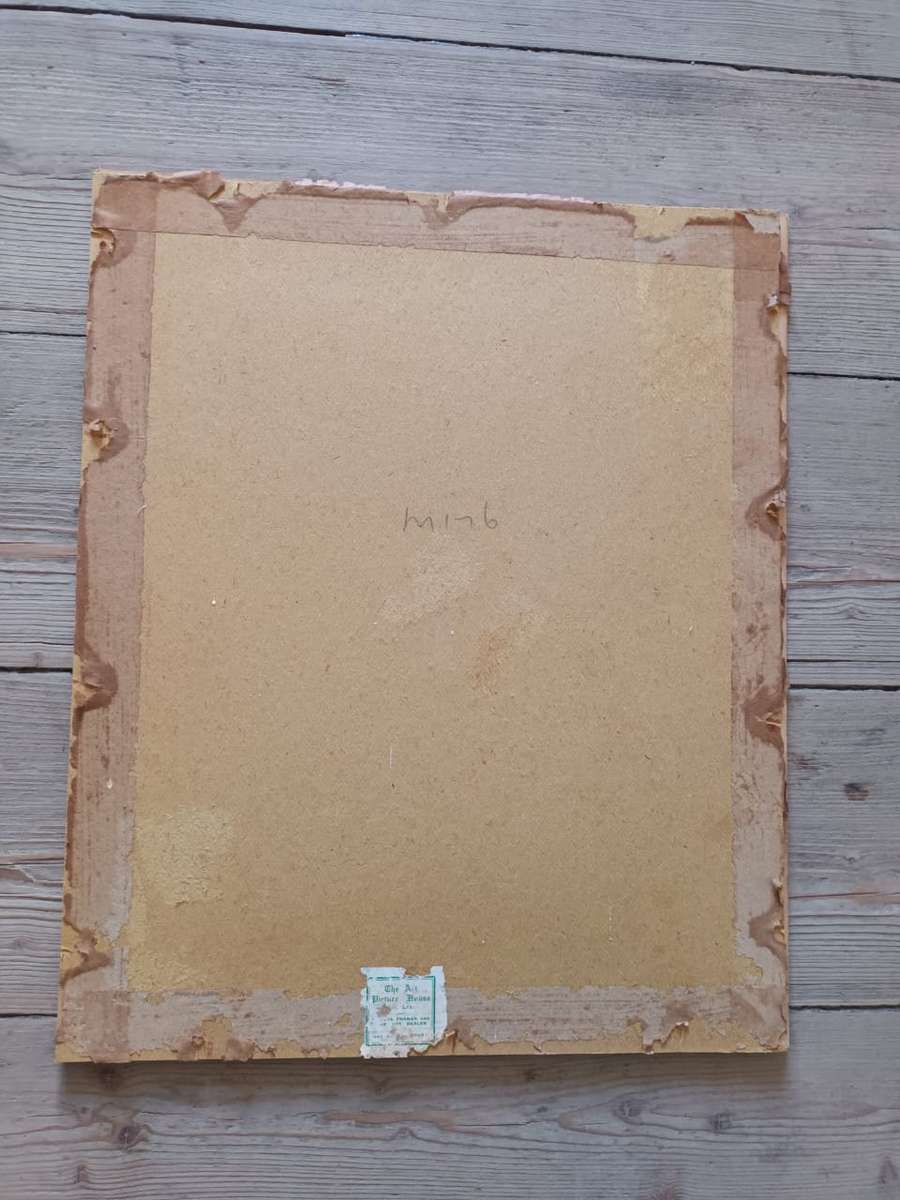 Old pen-and-ink drawing of a scene during a game of polo