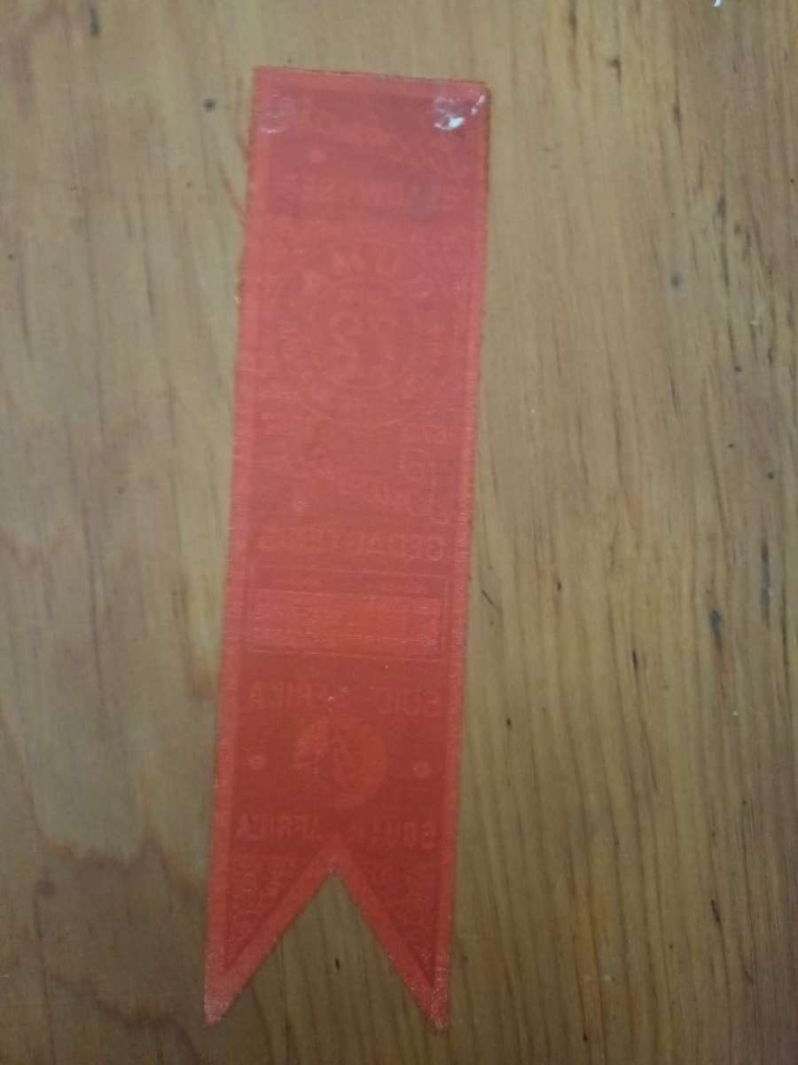 Bookmark: Bladwyser Ouma (Isie Smuts) Birthday 1942 Commemorative