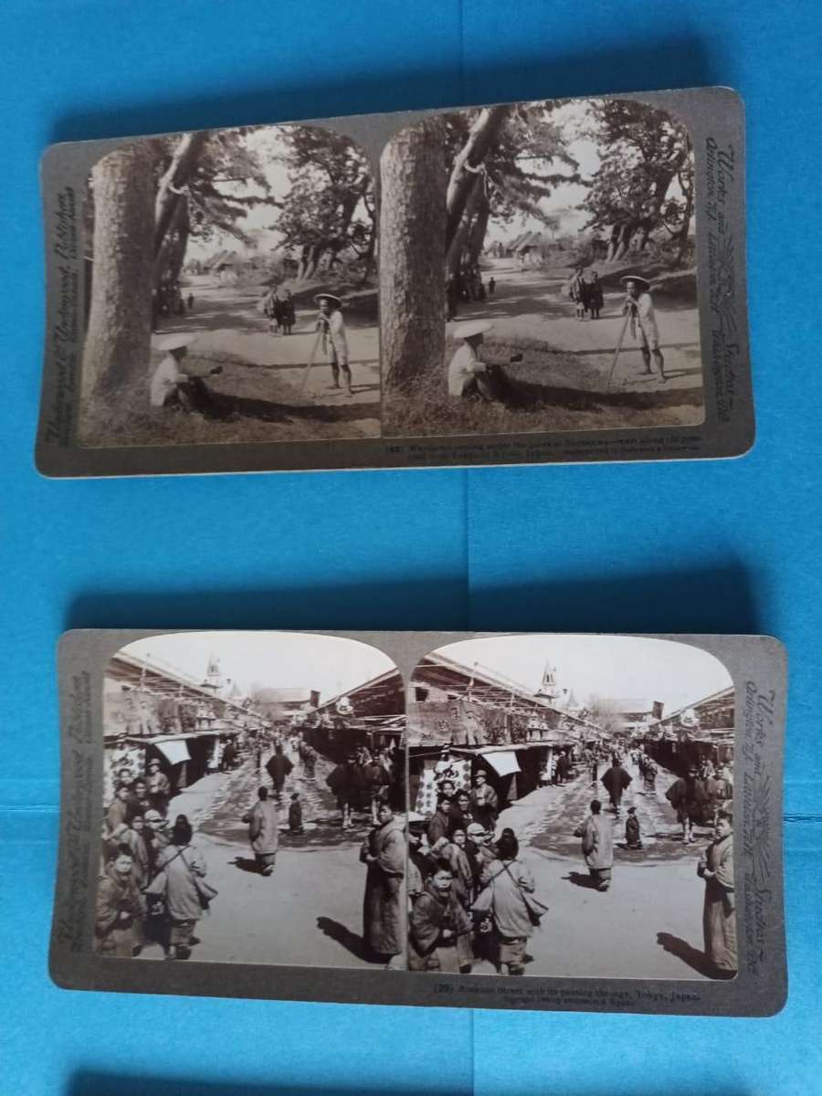 76 stereoscopic photographic slides of Japan, 1904: a wonderful time capsule!